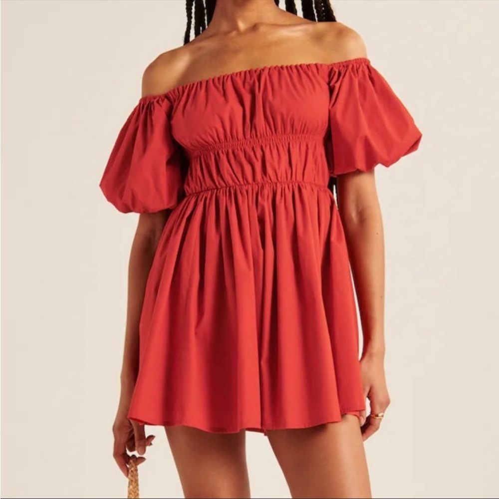 New with tags red off the shoulder dress